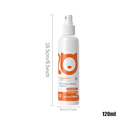 Spray bucal para cães, spray respiratório para cães para mau hálito | Spray de higiene bucal para an