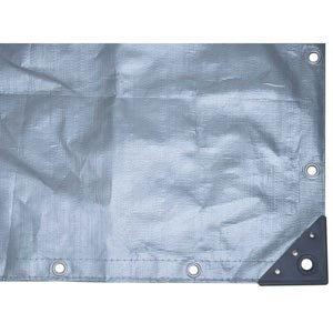 PolyMax 6 oz. Heavy Duty Black/Silver Tarp 30 x 40