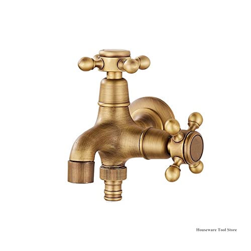 Robinet mural double eau froide pour évier cuisine et vasque - 4