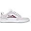 White/Red Suede