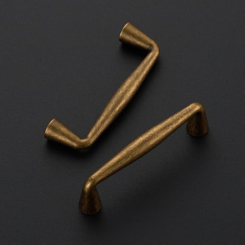 Image of Ravinte 30 Pack 3 Inch Antique Brass Kitchen Cabinet Handles Solid Zinc Alloy Cabinet Pulls Cupboard Hardware Drawer Handles