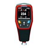 UNI-T UT343E Coating Thickness Gauge, Industrial Paint Depth Meter Coating Depth Meter for FE and NFE, Measuring Range of Ferrous (FE): 0~2000um, Measuring Range of Non-Ferrous (NFE): 0~78.7 mil