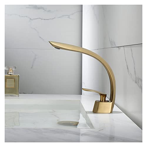 Grifo mezclador de baño con caída en cascada suave y control monomando moderno