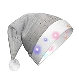 Nombreuses utilisations : le chapeau de Noël à LED avec mur de briques blanches pour adulte est idéal pour Noël, Halloween, les soldes, les promotions, les cérémonies annuelles, les événements communautaires et scolaires, les spectacles sur scène, les fêtes de vacances, etc