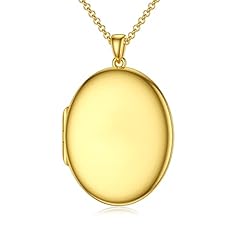 C-Gold oval locket 2 pics