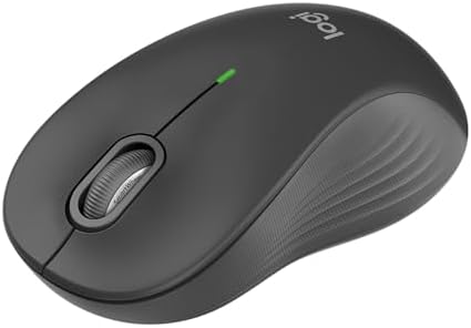 Mouse sem fio Logitech Signature M550 L na cor grafite vista de cima