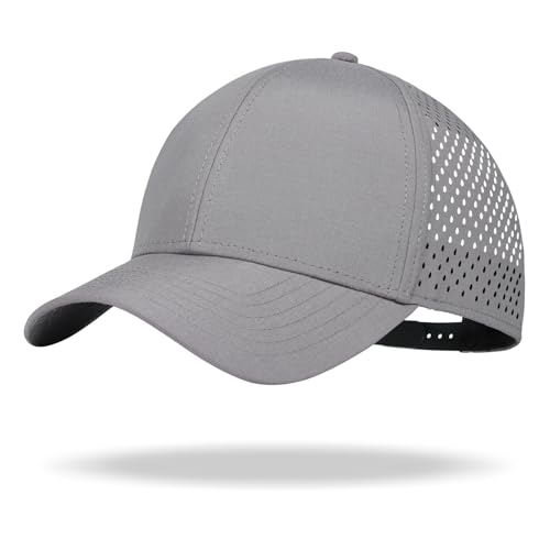 Image of Oversize XL XXL Quick Dry Baseball Cap, Large Performance Snapback Hats, Laser Cut Mesh Ball Cap for Men Big Heads 23.5 inch-26 inch