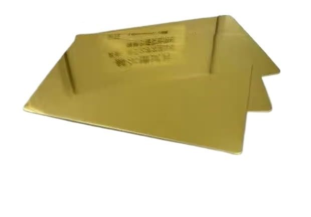 Piastra catodica in ottone 100x65x0.3mm Galvanotecnica Foglio anodo sperimentale Confezione da 10