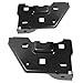 KUAFU Front Bumper Bracket Compatible with 2014-2019 Chevy Chevrolet Silverado 1500 GMC Sierra 1500 GM1066199 GM1067199 22757263 22757264 Inner Retainer Support Steel Powder Coated Black Pair