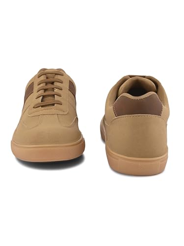 Image of STANPHORD Mens Tpkp 9620 Brown Men Brown Lightweight Comfort Insole Lace-up Sneakers