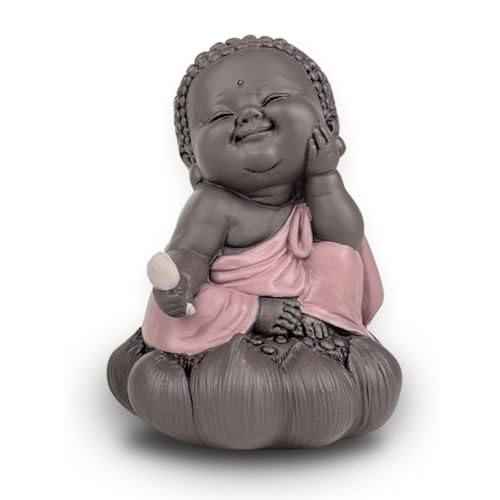 Zen'Light Statue Buddha in Cogitation, Charming Lucky Charm, Zen and Relaxing Atmosphere