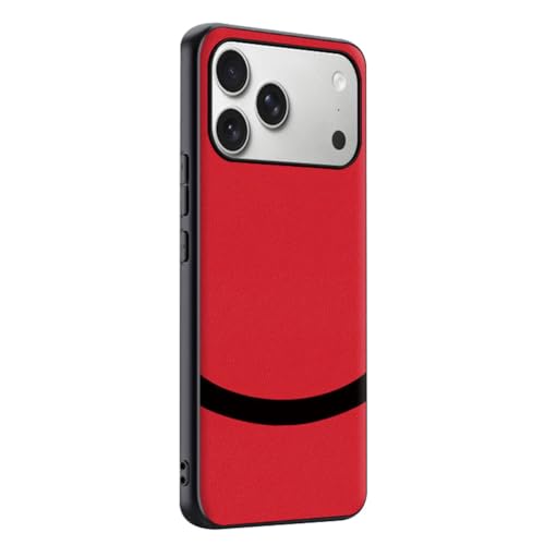 Coque fine iPhone 17 Pro en cuir rouge d'une élégance absolue