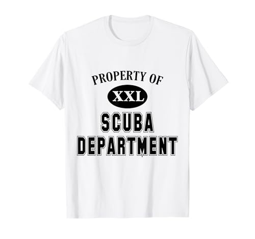 Property of Scuba Department Fun Collegiate-Style Diving T-Shirt