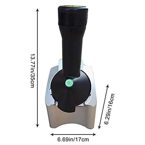 ZIAMOO Professionelle Eiscreme-Maschine, 200 W Automatische Gefrorene Frucht-Eismaschine für den Heimgebrauch DIY-Frucht… – Bild 8