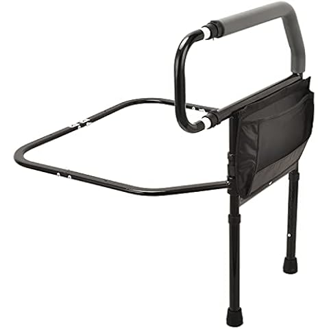Sangohe Bed Rail for Elderly, Bed Assist Grab Bar Handle with Storage Pocket, Safety Bed Rails for Elderly Adults Getting in & Out of Bed at Home and Dorm - Fit King, Queen, Full, Twin Cover