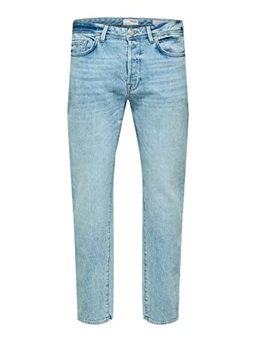 Jean slim homme Selected Homme Slh172 denim flexible bleu clair