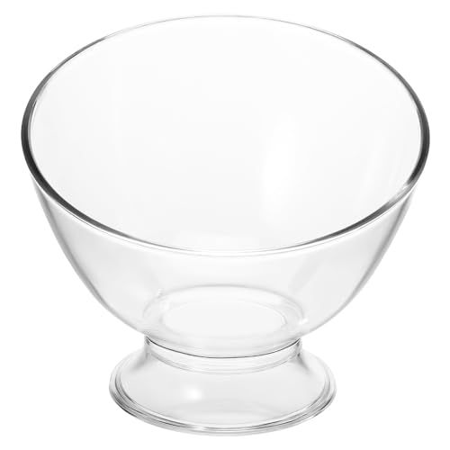 HOODANCOS Cuenco Transparente para Postre y Helado Multiusos Ligero y Apilable para Fiestas Reuniones y Uso Doméstico Diseño Elegante y Moderno