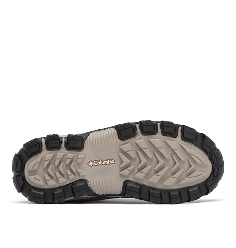 Columbia Womens Transverse Suede Waterproof Hiking Boot, Stratus/Blush Rose, 6 Wide