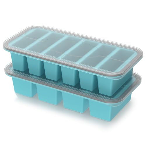 Bandejas de silicón para congelar con tapas, 2 unidades miniatura 1