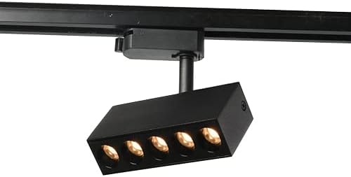 20W LED L Type Rail Track Light(Fits Lightolier Type Track) Rotate Spotlight Ceiling Lamp Fixture White-Finish Natural White