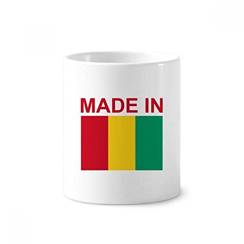 Brosse à dents Pen Holder motif Guinée, le cadeau idéal en céramique 12 oz pour vos proches