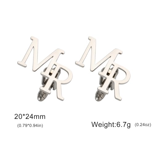 Mancuernillas personalizadas para hombre plateadas miniatura 5