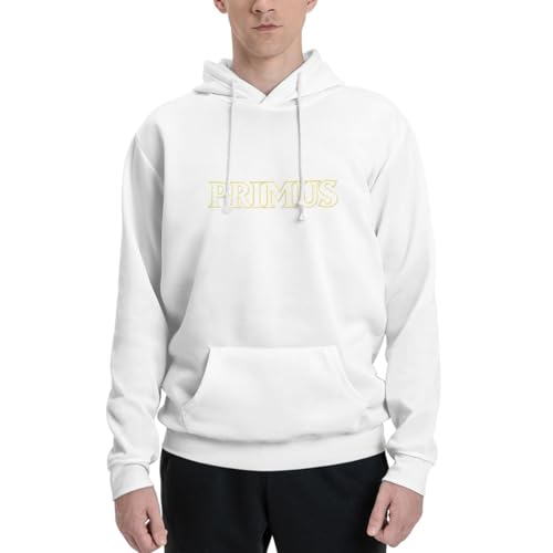 Primu'S Hoodie For Men Women Long Sleeve With Pocket Casual Pullover Sweatshirt Hoodies Large White2