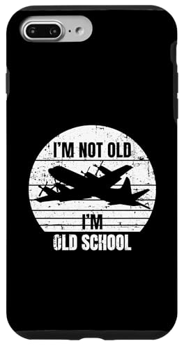 ���g�� I'm Not Old Funny P-3 �q��@ �A���e�B�[�N���f�U�C�� �X�}�z�P�[�X iPhone 7 Plus/8 Plus �p