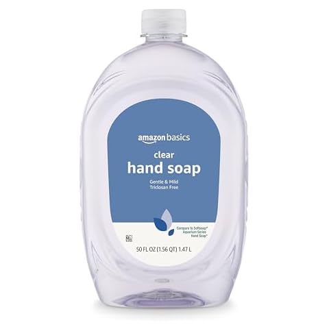 Amazon Basics Clear Liquid Hand Soap Refill Cover