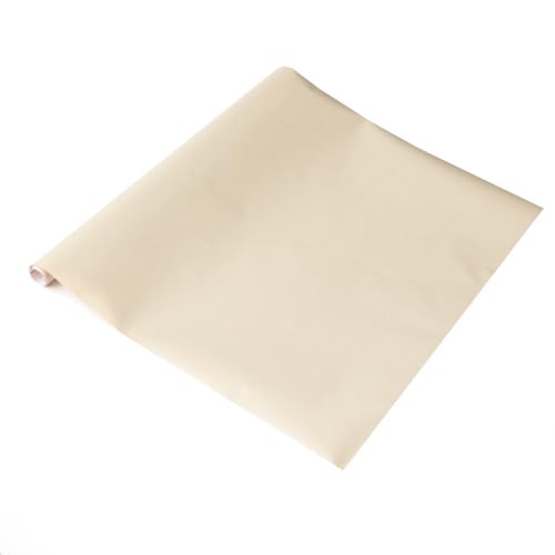 45cm x 1m up to 15m dc fix MATT CREAM sticky back plastic vinyl wrap film (200-2202) (45cm x 1m)