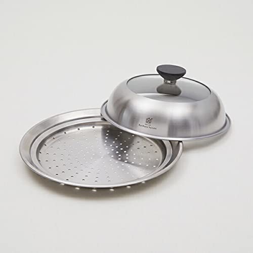 新品同様 栗原はるみ フライパン用蒸し器 24-26cm SNSで話題♪ Amazon | 栗原はるみ フライパン用 ドーム型蒸し器 20-22