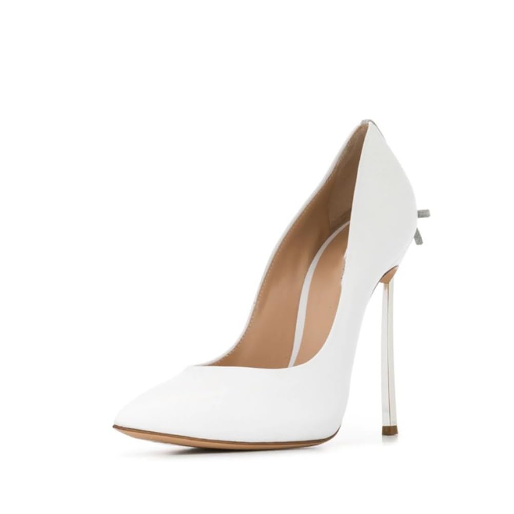 Décolleté da Donna con Tacco a Spillo Chiuso Punta affilata, Tacco 4.7IN, Scarpe da Cerimonia e Matrimonio