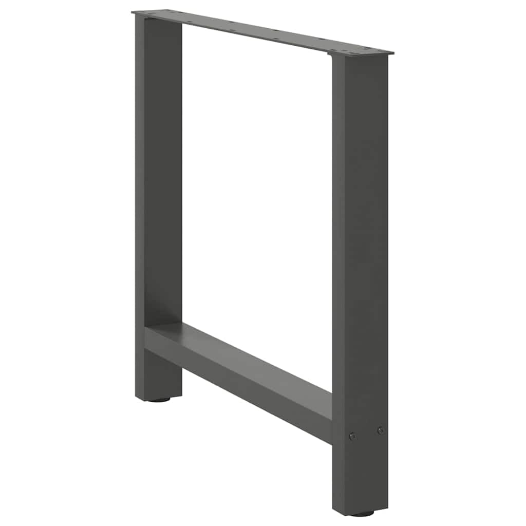 Esstischbeine Anthrazit 2 Stk. 70x72 cm Stahl