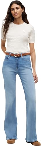 Tommy Hilfiger Damen Jeans Hose Katy Flare Fit, Blau (Katy Light), 25W/32L – Ansicht 4
