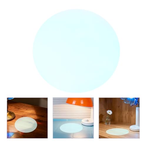 Homoyoyo 5 Stück Selbstklebende Farbfolien 15cm Rund Transparente Warmlicht Farbfilter für Glühbirnen Spot und Einbauleuchten Selbstgemacht Lichtdekor für Wohnzimmer und Feiern