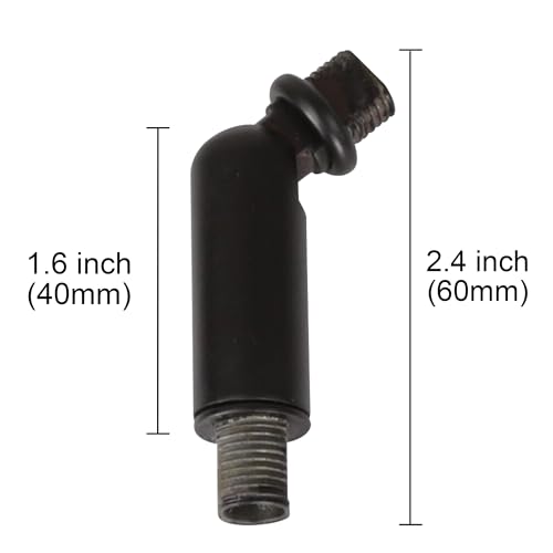 Image of MELUCEE Black Sloped Ceiling Adapter for Chandeliers Pendant Lights 1 Pcs, Suitable for Vaulted or Angled Ceilings