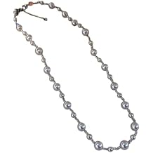 New 2026 Manta Rose-Colored Shijia Pearl Beaded Necklace, Elegant Sweater Chain, Retro Style, Sliding Buckle, Adjustable Collarbone Chain Jewelry Fashion Accessories Creative Gift