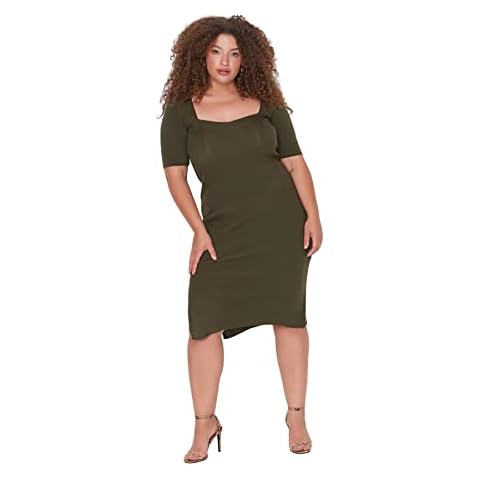 Robe Midi Kaki Trendyol 4XL Cover