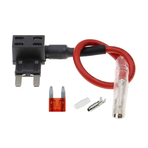 12V MI-I Soporte de Fusible para Coche Tamaño Pequeño-Mediano Adaptador Add-a-circuit TAP con Fusible Estándar ATM Micro MI-N 10A (Color: T Mini, Tamaño: 40A) miniatura 1