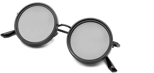 Adjustable Tint Sunglasses 1-9 Gears Rounded Polarized Glasses with ND Filter Lenses Eyewear for Men Driving Anti-Glare