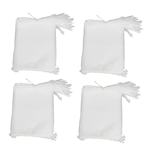 SUPVOX 25pcs Netting Bags with Drawstring and Bird Protection Mesh Covers for Apples Peaches Pears and More for Organic Gardening