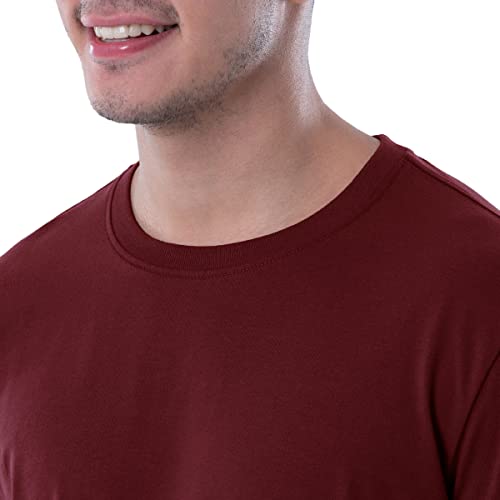 Lee Herren Long Sleeve Cotton T-Shirt, Rhabarber, Klein – Ansicht 3