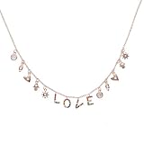 Gargantilla de arco iris hermosa a la para mujer y niña, collar delicado con letra pequeña, colgante de plata de ley 925, joyería
