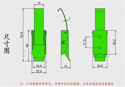 Fermeture à levier robuste en acier carbone pour coffres - 3