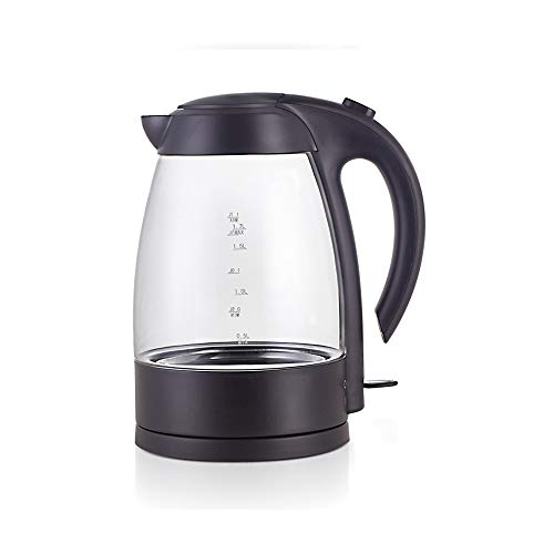 Tetera eléctrica de vidrio 1.7L 2200W con apagado automático miniatura 1