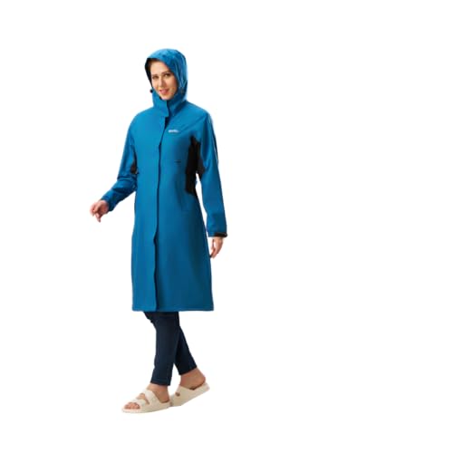 Image of ZEEL Ladies High Neck Raincoat | Waterproof Long Raincoat with Belt, Zeel Diva ZKL01 Parent