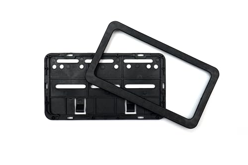 Image of IND Number Plate Frame For Universal Bikes | Bike Type | Cover | HSRP Number Plate | Standard Size | Front & Rear Frame | Black Color (1-Free Random 6 inch Keychain)
