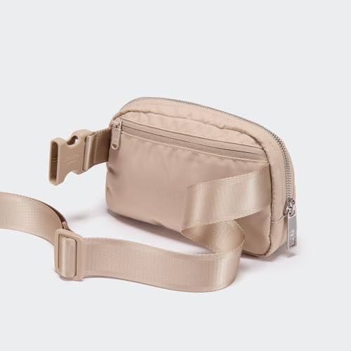 Image of Pander Everywhere Belt Bag for Women, Fashion Waist Packs, Crossbody Bags, Everywhere Belt Bag with Adjustable Strap (Raw Linen).