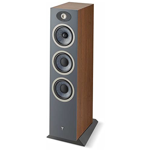 Focal Theva N°3-3-Way Floorstanding Loudspeakers with 6.5-Inch Drivers, Sold Individually, Dark Wood - FTHEVAN3DW