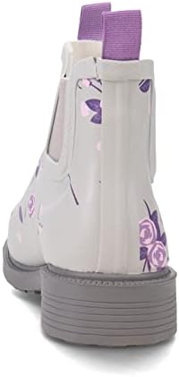 JBU by Jambu Women's Chelsea Rainboot Rain Boot, Light Grey Floral Print, 8.5 | Image 3